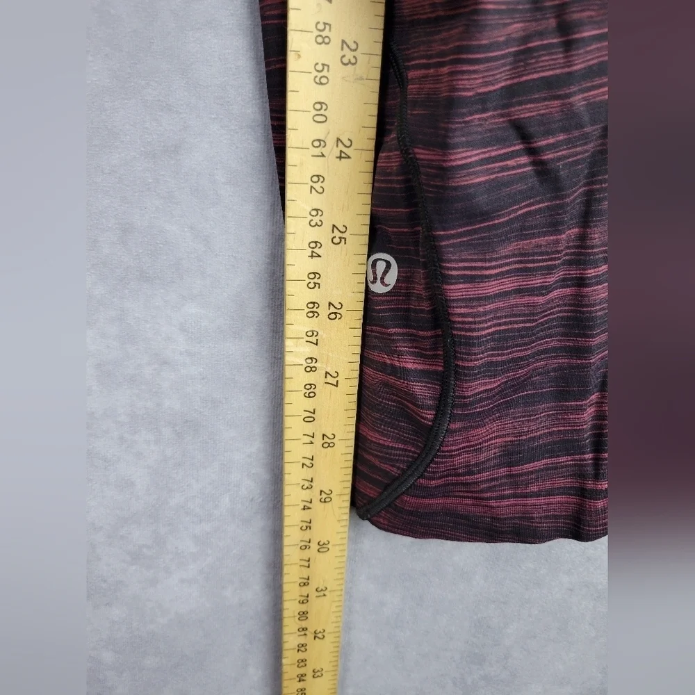 LULULEMON‎ red run the day crop legging Women's Size 8